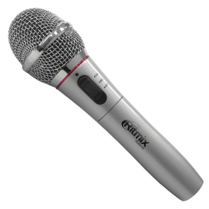 микрофон RITMIX RWM-101 титан Беспроводной