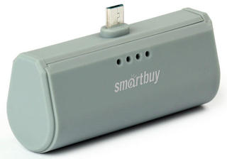 Внешний аккумулятор SmartBuy TURBO, 2.1A, 2200 мАч, MicroUSB, серый (арт.SBPB-220)