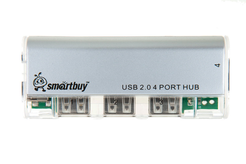 USB - Хаб SmartBuy 4 порта (SBHA-6806-W) White