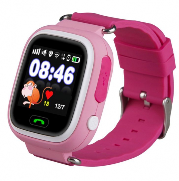 Часы детские с GPS GP-01 (Розовые)