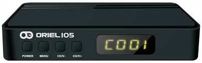 Цифровая TV приставка (DVB-T2) HD Oriel 105 (HDMI, RCA / пластик / дисплей / БП 5В . 3.5мм / AC-3)