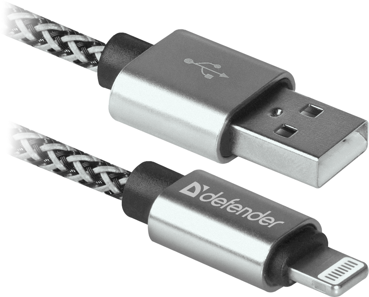 Кабель USB ACH01-03TPRO USB2.0 белый (AM)-Lightning(M), 1м,2,1А DEFENDER