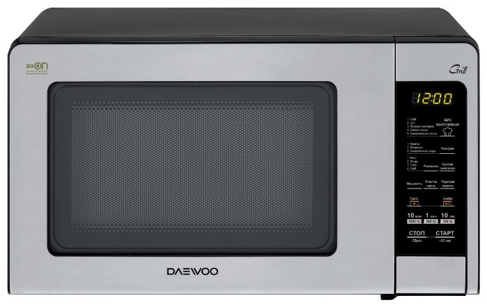 Микроволновка  Daewoo KQG-664B чёрн сер (20л, 700Вт, гриль, 1000Вт, электронное управление)