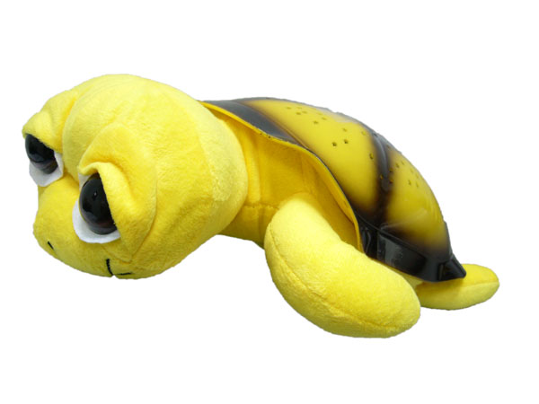 Ночник Черепаха Огонек D-307 (желтый) (звёздное небо,3*ААА)