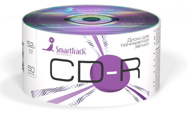 диск SMART TRACK CD-R 52x, SP (50)