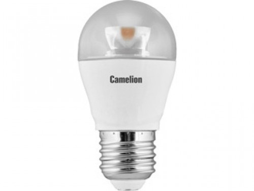 Эл. лампа светодиодная Camelion LED-G45-6.5W-/830/E27(Шар 6.5Вт 220В, аналог 60Вт) уп.10