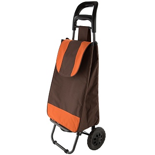 Тележка с сумкой ТБР-20 коричневый с оранжевым грузоподъемность 25 кг(10)