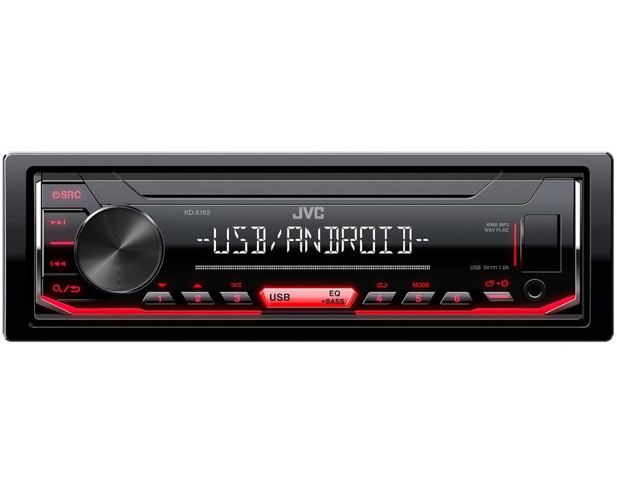 Авто магнитола  JVC KD-X162 (MP3/WMA)