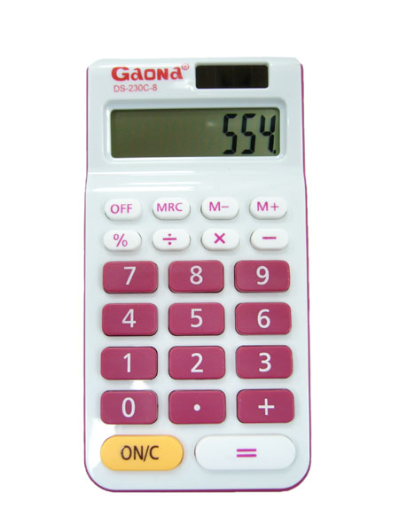 Калькулятор GAONA DS-230С-8 (8 разр.,р-р 7х 14 см) настольный