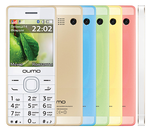 тел.мобильный QUMO Push 242 Dual синий 2,4" IPS 2SIM MicroSD BT MP3 MP4