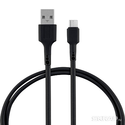 Кабель USB - TYPE C  Energy ET-30, цвет - черный