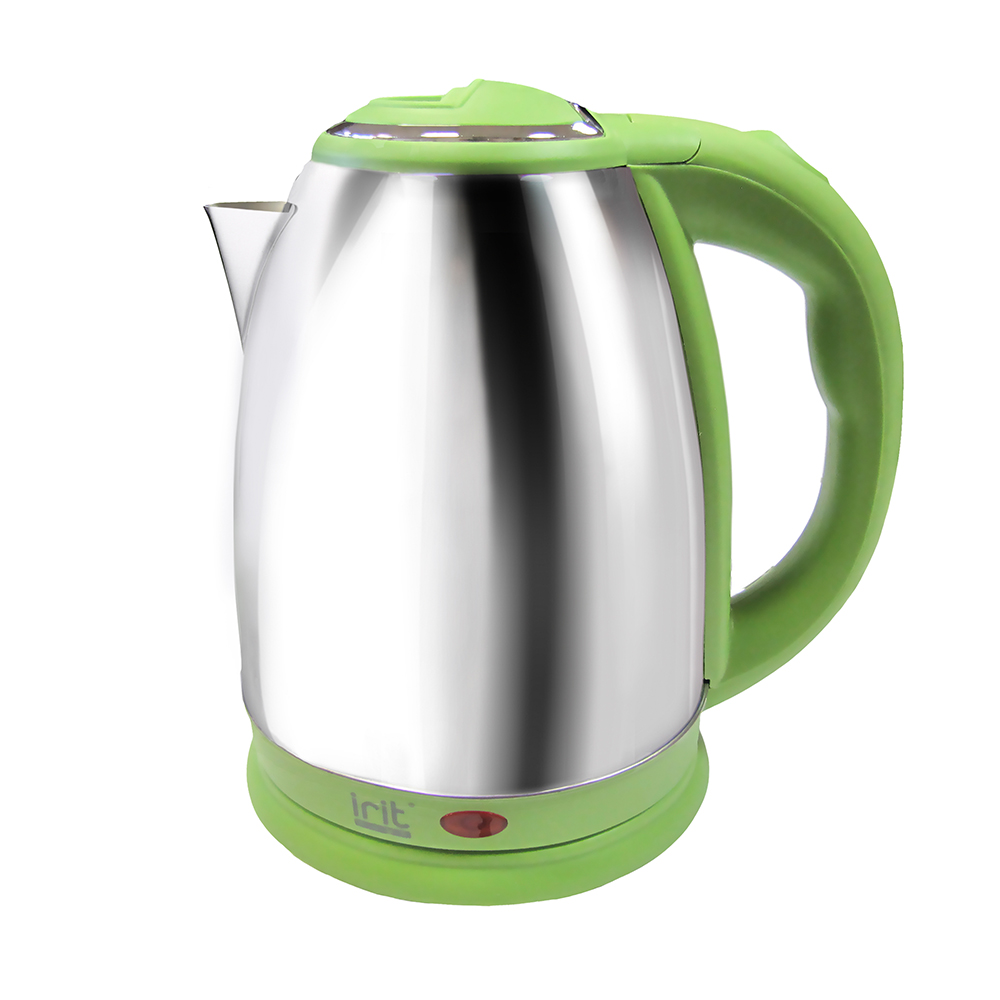 Чайник IRIT IR-1348 зеленый нерж (1,8л, 1,5кВт) 12 шт/уп
