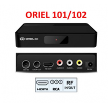 Цифровая TV приставка (DVB-T2) HD Oriel 101 (HDMI, RCA / внеш. ИК / пластик / БП 5В . 3.5мм / AC-3)