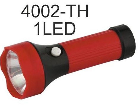 Фонарь  Ultra Flash  TH-4002 (фонарь красный,1LED,1реж,3ХR03,пласт, блист-пакет)