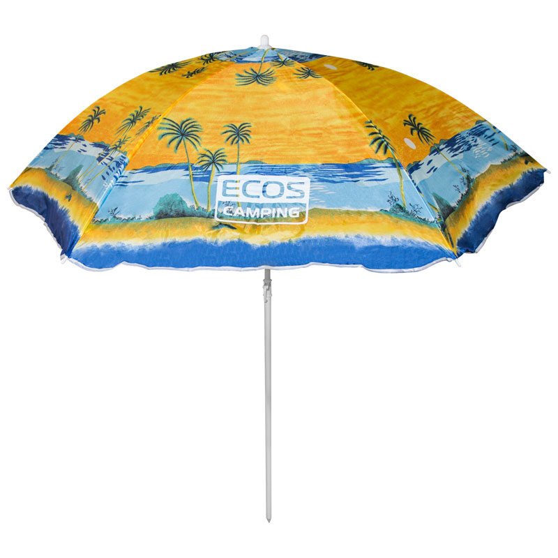 Пляжный зонт Ecos BU-01 140*6 см, складная штанга 145 см