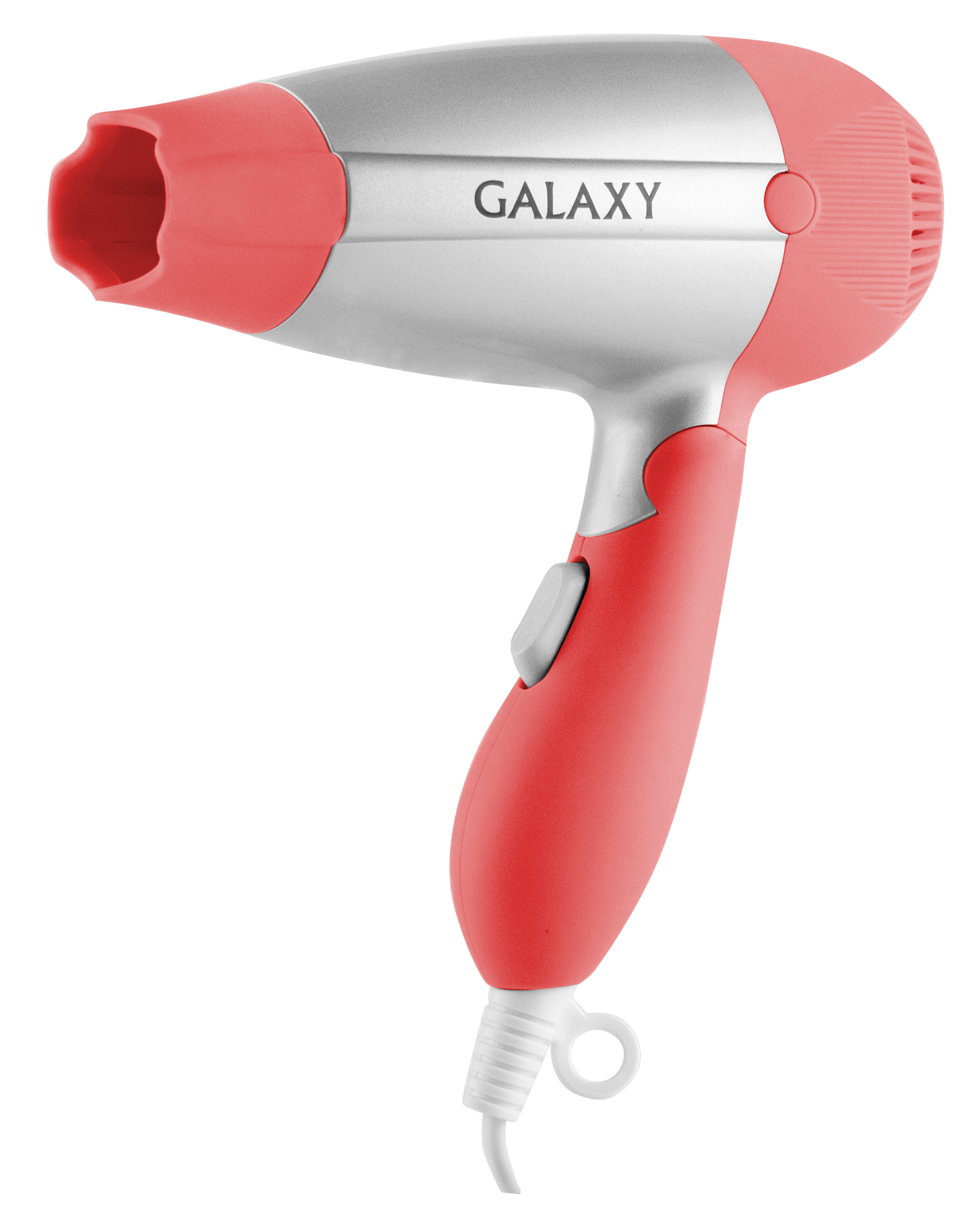 Фен Galaxy GL 4301 коралловый (1000 Вт,+ 2 скорости, концентратор, складная ручка, 20шт/уп)