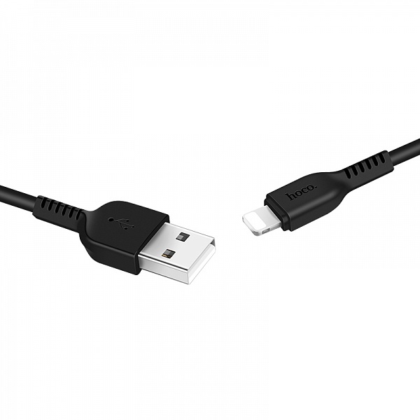 Кабель USB - 8pin HOCO X13 Чёрный (2,4А, для iPhone5/6/7) 1м
