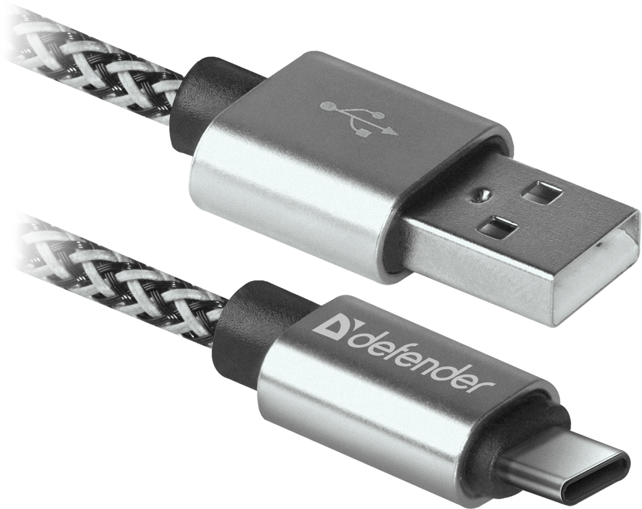 Кабель USB09-03T PRO USB2.0 белый,AM-Type C,1м,2,1А DEFENDER