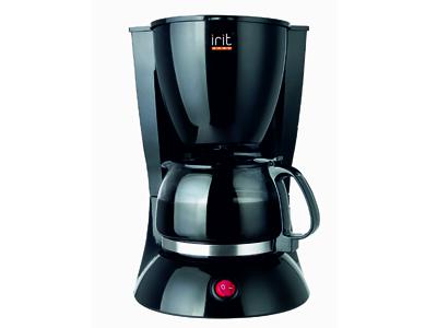 Кофеварка IRIT IR-5051 чёрная, на 4-6 чашек (0,6л), капельного типа