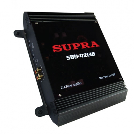 Авто усилитель SUPRA SBD A2130 черный (2 канала, макс 2*130/1*440Вт(4ом))