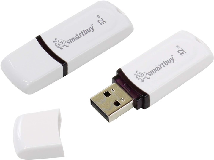 USB2.0 FlashDrives32 Gb Smart Buy  Paean Black