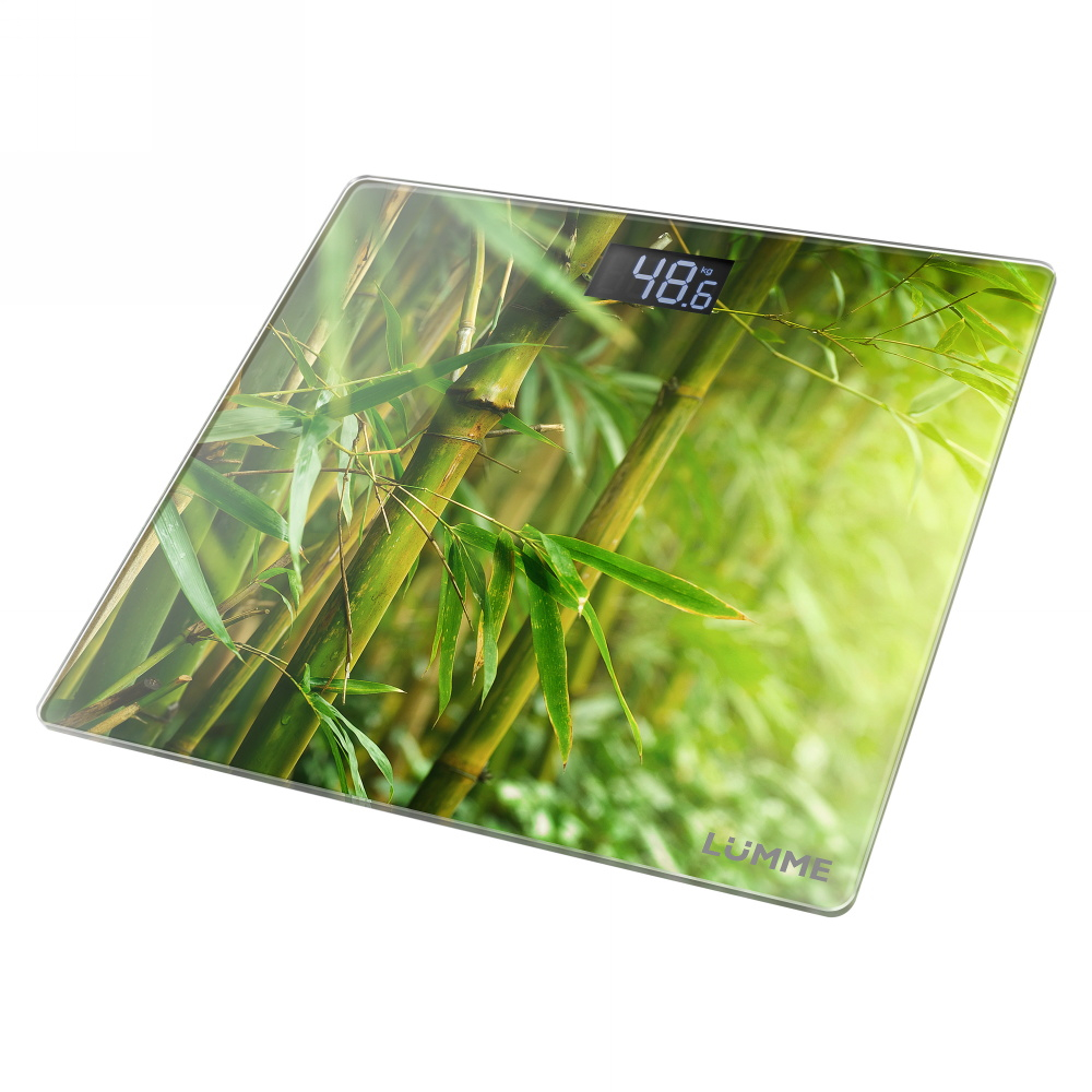 Весы напольные LUMME LU-1328 {new} бамбуковый лес (электрон, LCD-диспл, термом 180 кг/100г) 10/уп