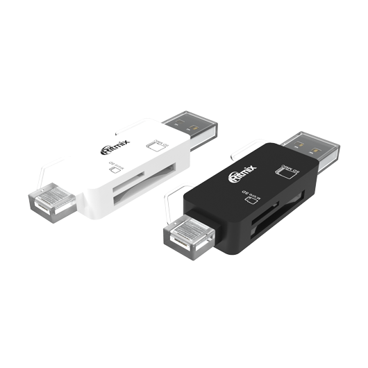 МикроКартридер RITMIX CR-2043G USB 2.0 + OTG micro USBblack