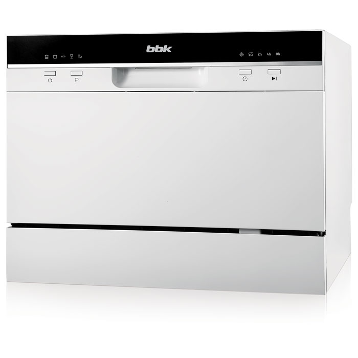 Посудомоечная машина BBK 55-DW011 бел (6 комплектов, (ШхГхВ) 550х438х500 мм)