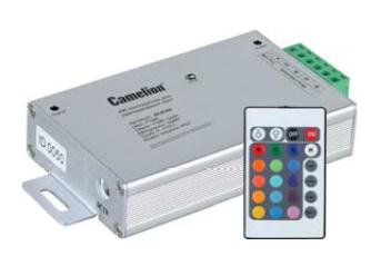 Контроллер RGB для LED лент Camelion SLR-02 (144Вт, ИК пульт, подключ. между бл пит и RGB лентой