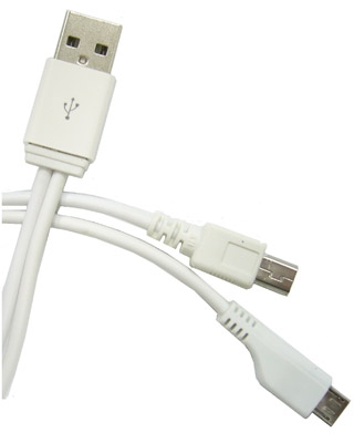 Кабель USB Орбита BS-3066 (штекер miniUSB+штекер microUSB - штекер USB) 30см