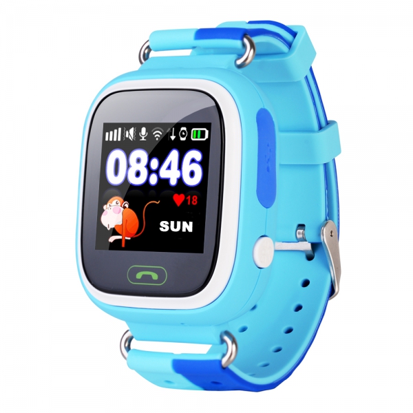 Часы детские с GPS OT-SMG14 (GP-01) (Синие)
