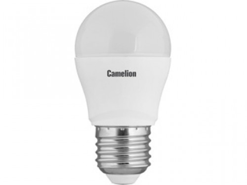 Эл. лампа светодиодная Camelion LED-G45- 7.5W-/830/E27(Шар 7.5Вт 220В, аналог 70Вт) уп.1/10/100