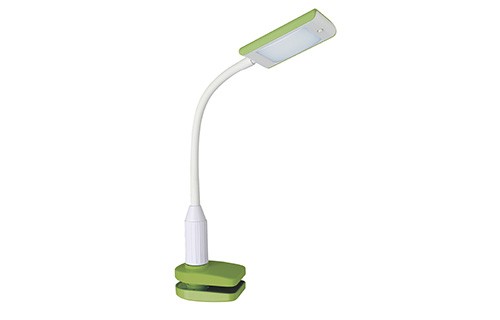 Светильник настол.Camelion KD-789 зеленый&белый LED (Светодиодный, зажим-струбцина,7Вт,230V ,4000К)