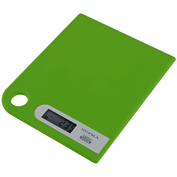 Весы кухонные SUPRA BSS-4100 зелён (цифровые, до 5кг, точность 1гр.)