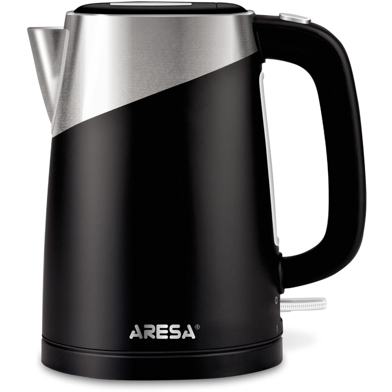 Чайник  ARESA AR-3443 нерж черн 2кВт, 1,7л