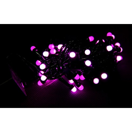 Эл.гирл. светодиод.100 LED (шарики, розовые) LED-8031