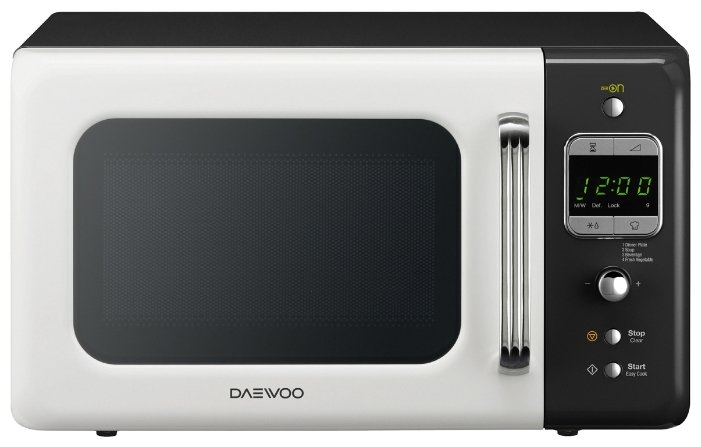 Микроволновка  Daewoo KOR-6LBRWB бел-чёрн (20л, электронное управление, эмаль, 800Вт)