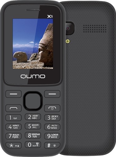 тел.мобильный QUMO Push X5 black /1,8" /Memory 32MB+32MB LCD 128x160 2SIM 0.08MP camera/MicroSD/MP3