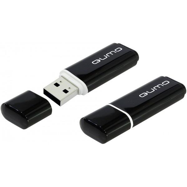 USB2.0 FlashDrives 4Gb QUMO Optiva 01 чёрный
