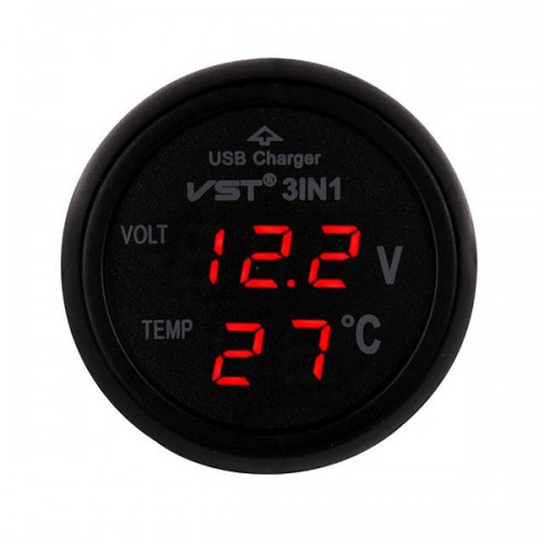 авто вольтметр,ЗУ, термометр VST706-1