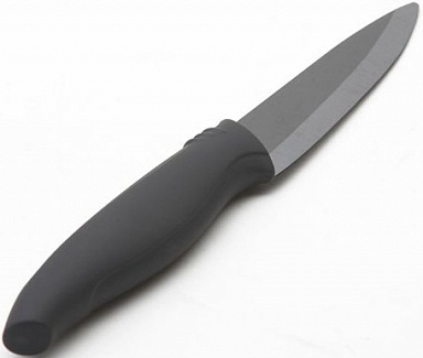 Нож кухон.керамический SUPRA SK-H10P Серия HIDEAKI лезвие 101мм, чёрная керамика