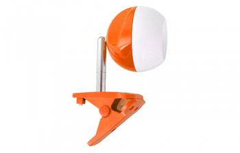Светильник настол.Camelion KD-798 оранжевый & белый LED (Светодиодный,230V 3,2W,4000К,на прищепке)