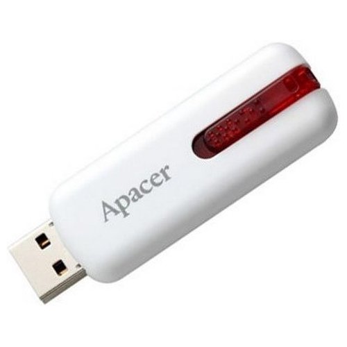 USB2.0 FlashDrives64 Gb Apacer AH326 white