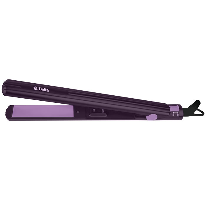 Выпрямитель для волос DELTA DL-0537 фиолетовый, керам пластины (12/уп)