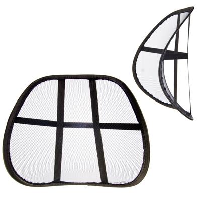 Массажёр-подушка для поддержки спины и поясницы, черная 768-450