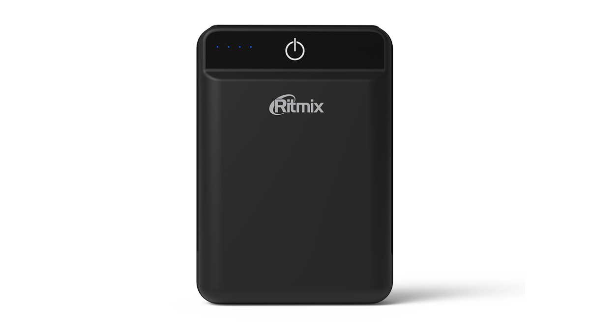 Внешний аккумулятор RITMIX RPB-10003L Black (10000 мАч, выход 5V2.4A, 2*USB)