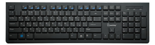 Клавиатура SmartBuy 206 PS-K  черный   PS/2 мультимедийная