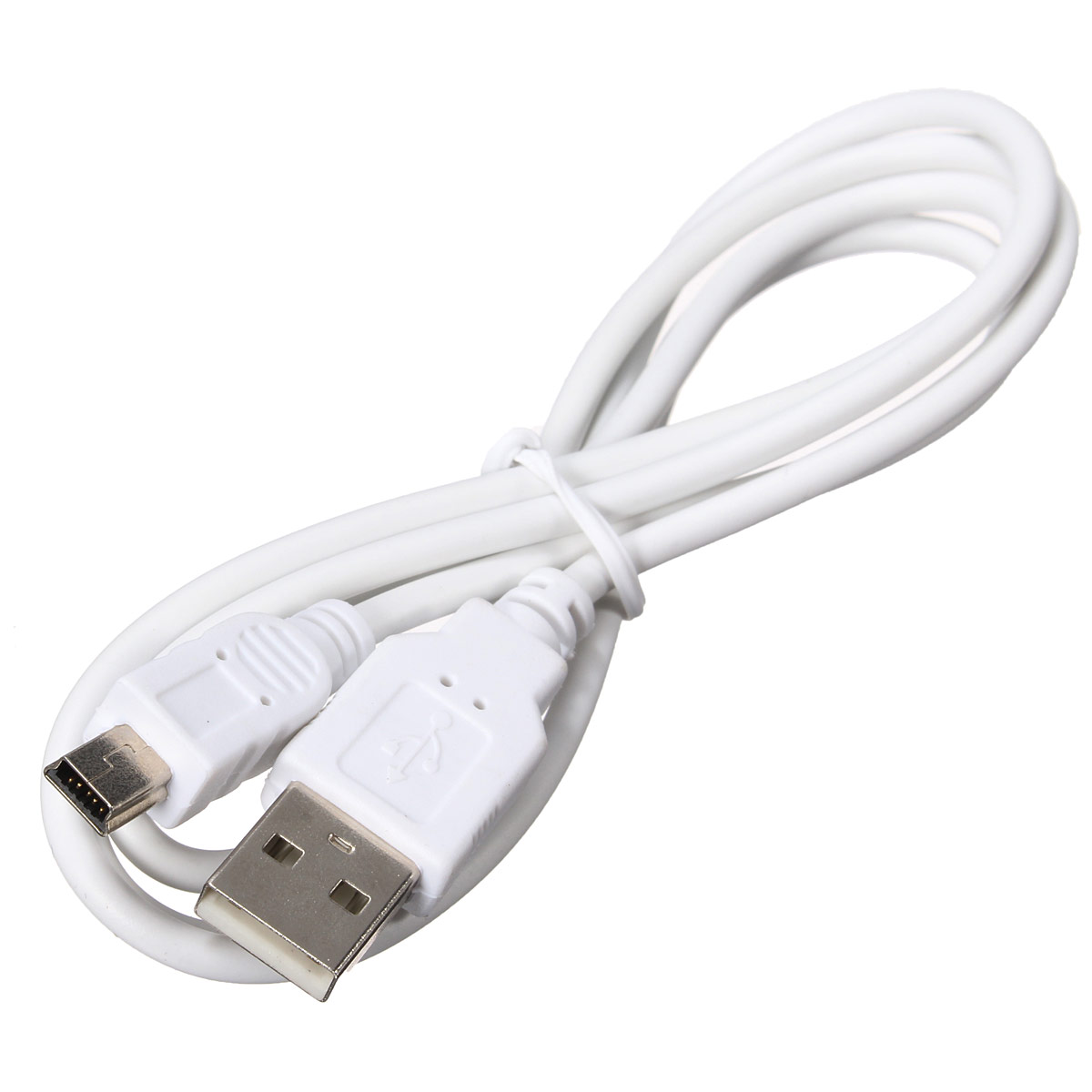 Кабель USB - mini USB B Нетко, 1.5м белый, для зарядки и передачи данных, тип 2.0