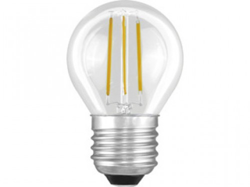 Эл. лампа светодиодная Camelion LED-G45-4W-FL/830/E27(Нитевидная Лон 8Вт,прозрачн.,220В,аналог40Вт)