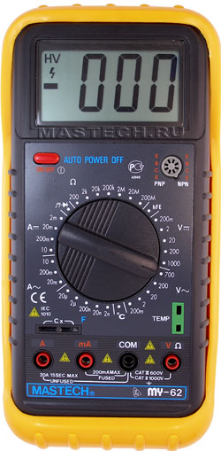 Мультиметр MY-62 "Master Professional" (емкость, температура)